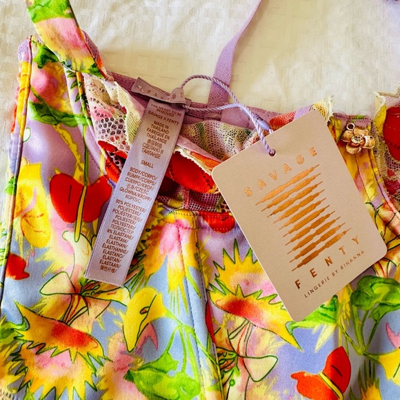 Savage X Fenty Purple Prism Mutha Nature Satin Bustier - Picture 4 of 10